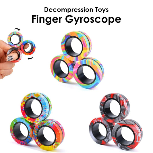 3Pcs Magnetic Rings Fidget