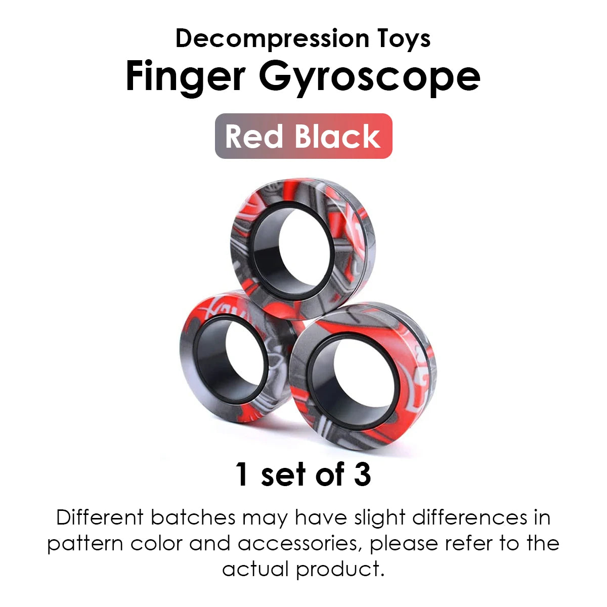 3Pcs Magnetic Rings Fidget